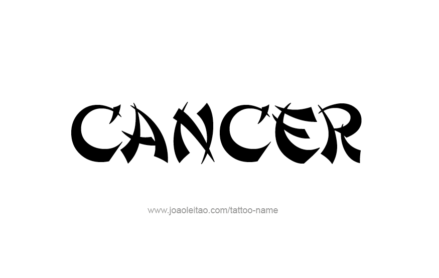 Tattoo Design Horoscope Name Cancer