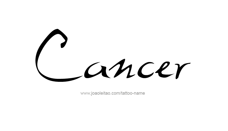 Tattoo Design Horoscope Name Cancer