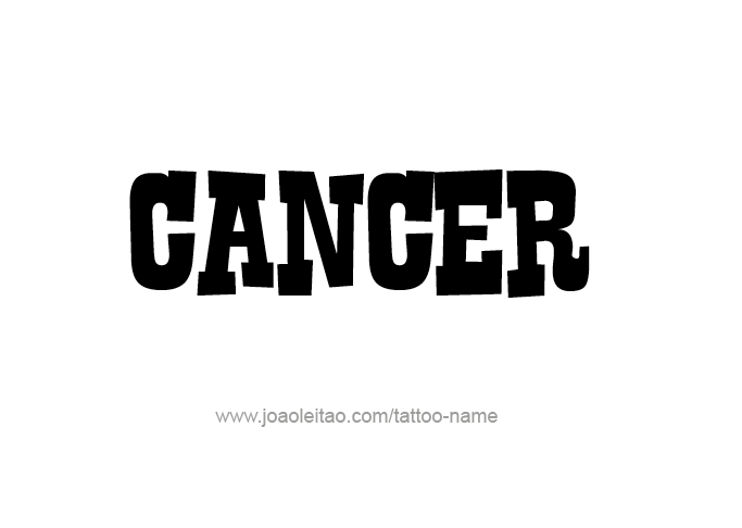 Tattoo Design Horoscope Name Cancer