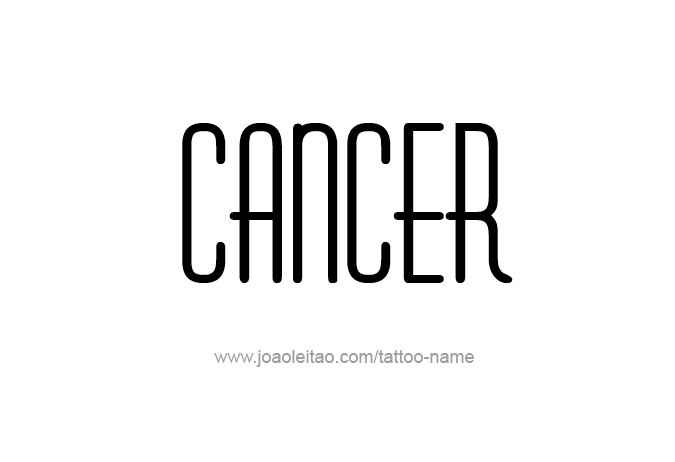 Tattoo Design Horoscope Name Cancer