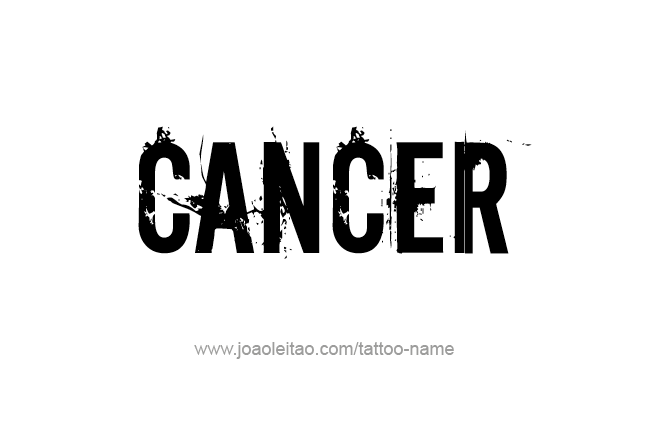 Tattoo Design Horoscope Name Cancer