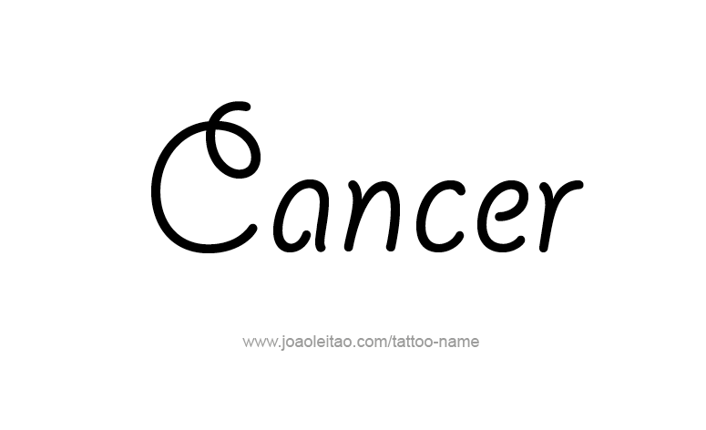 Tattoo Design Horoscope Name Cancer