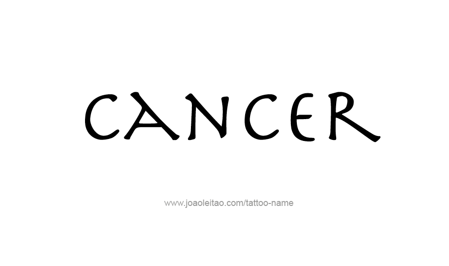 Tattoo Design Horoscope Name Cancer