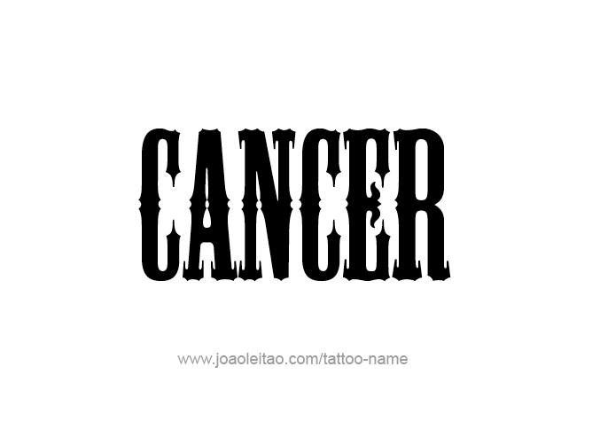 Tattoo Design Horoscope Name Cancer