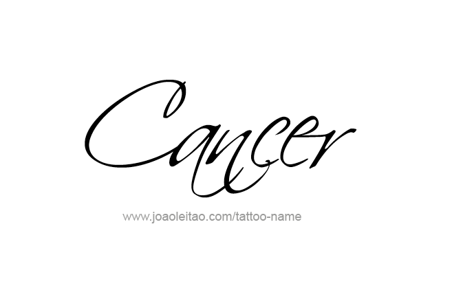 Tattoo Design Horoscope Name Cancer