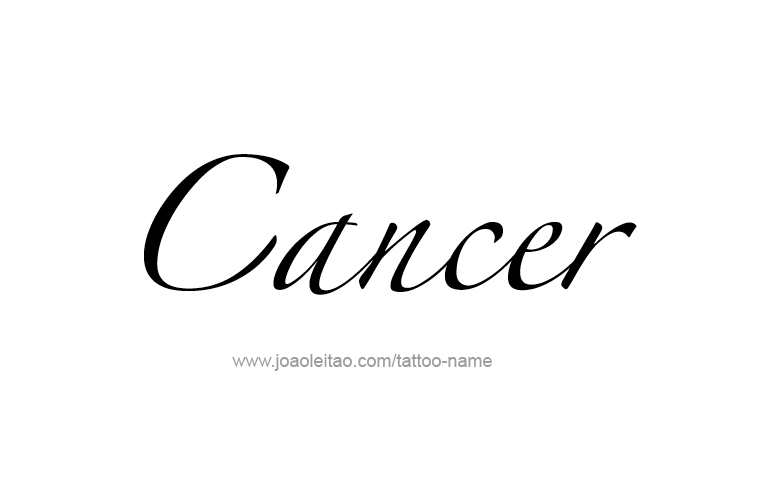 Tattoo Design Horoscope Name Cancer