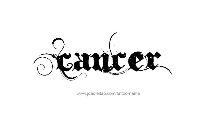 Tattoo Design Horoscope Name Cancer