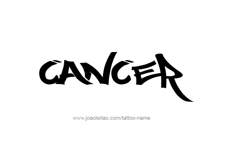 Tattoo Design Horoscope Name Cancer