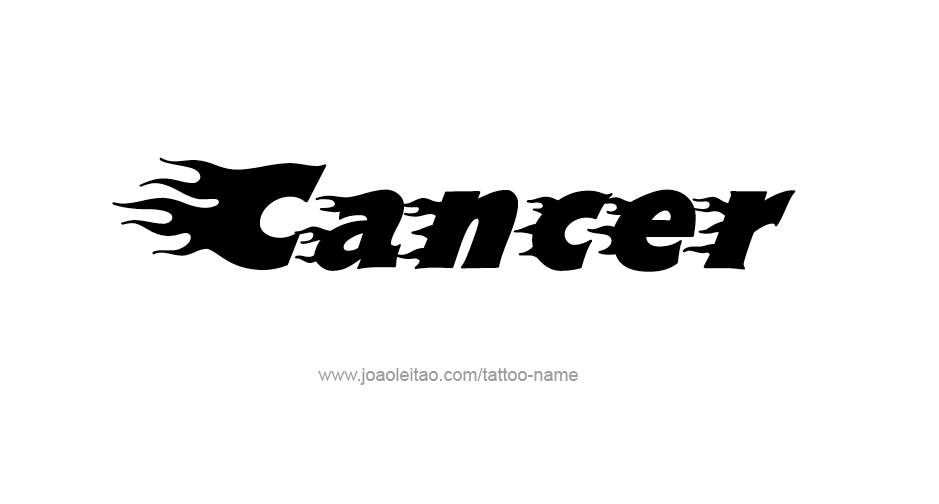 Tattoo Design Horoscope Name Cancer