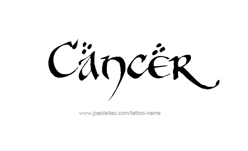 Tattoo Design Horoscope Name Cancer