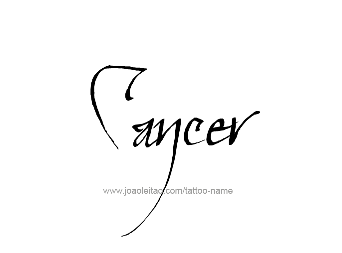 Tattoo Design Horoscope Name Cancer