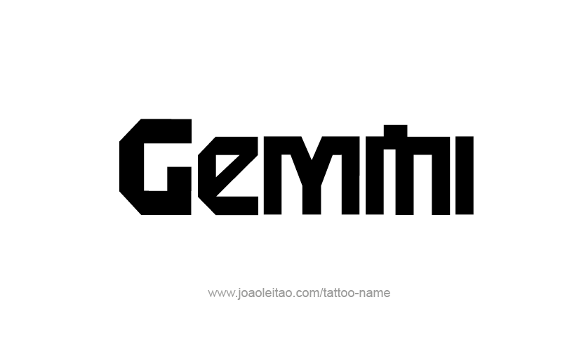 Tattoo Design Horoscope Name Gemini