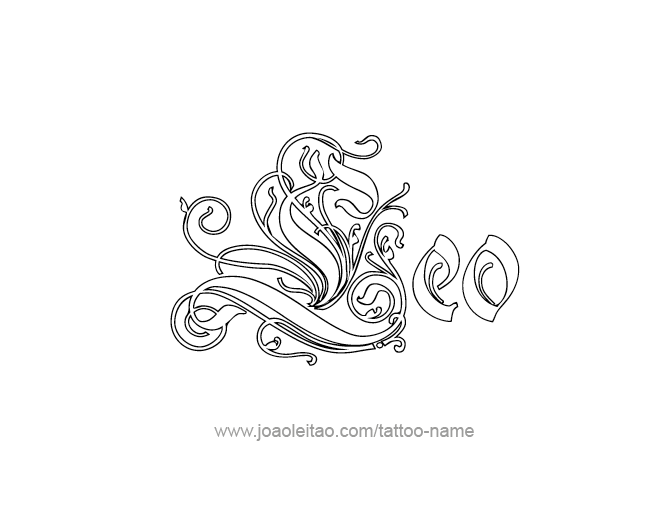 Tattoo Design Horoscope Name Leo