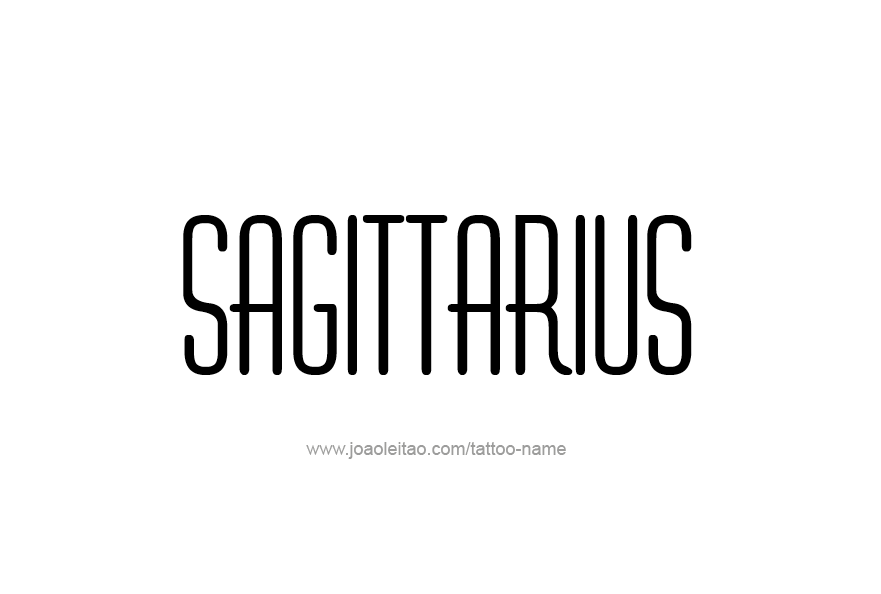 Tattoo Design Horoscope Name Sagittarius