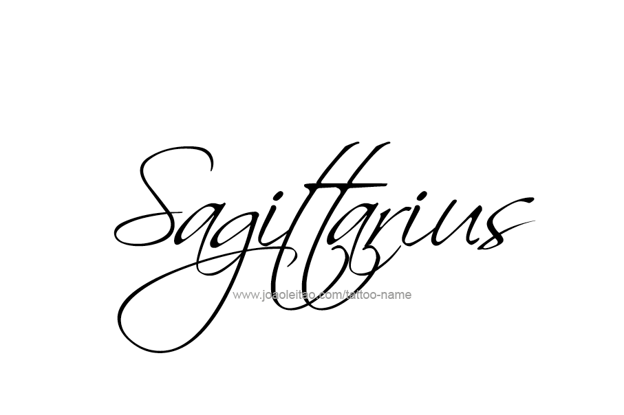 Tattoo Design Horoscope Name Sagittarius