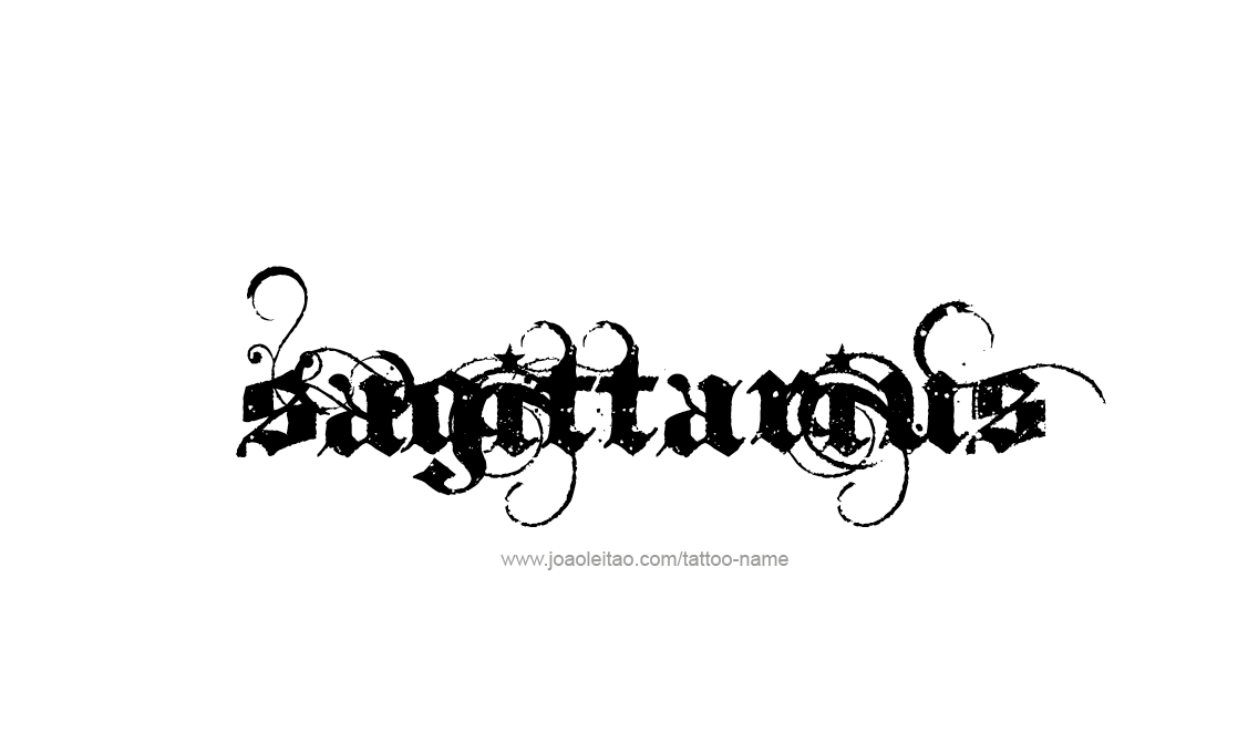 Tattoo Design Horoscope Name Sagittarius