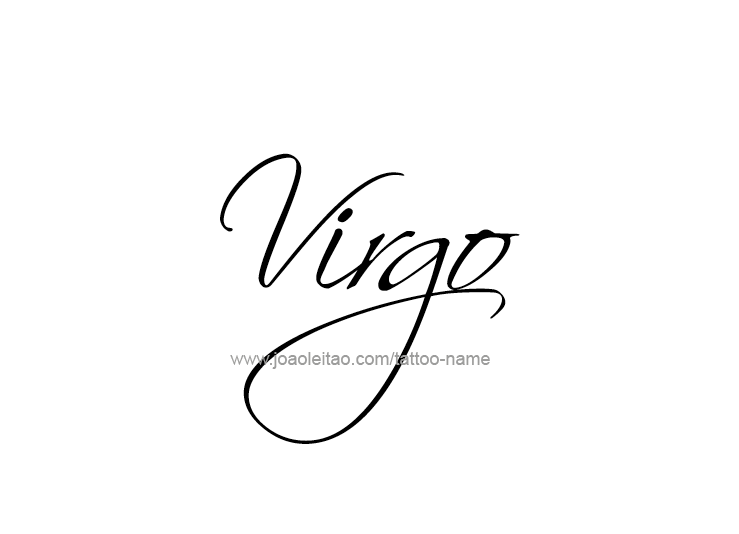 Tattoo Design Horoscope Name Virgo