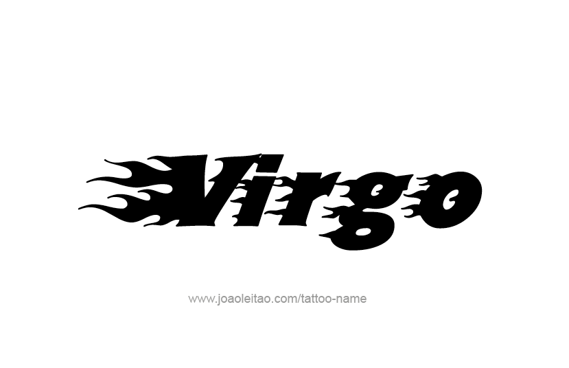 Tattoo Design Horoscope Name Virgo