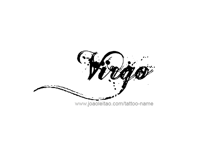 Tattoo Design Horoscope Name Virgo