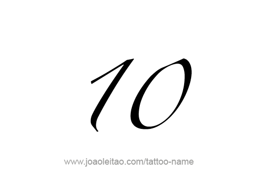 Tattoo Design Number Ten