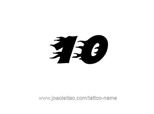 Tattoo Design Number Ten
