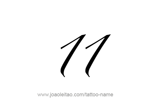 Tattoo Design Number Eleven