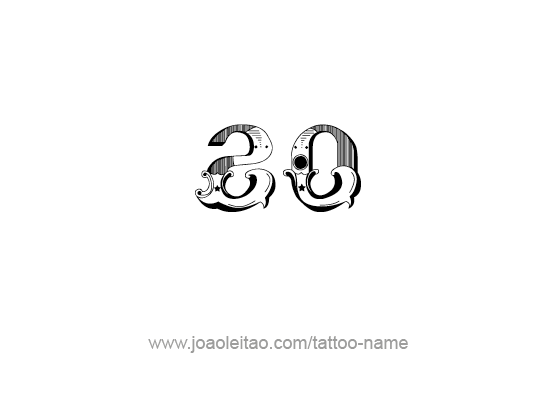 Tattoo Design Number Twenty
