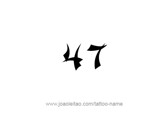 Tattoo Design Number Forty Seven