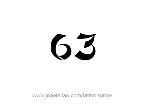 Tattoo Design Number Sixty Three