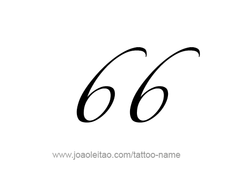 Tattoo Design Number Sixty Six