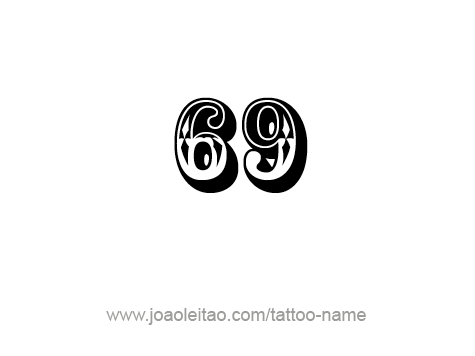 Tattoo Design Number Sixty Nine