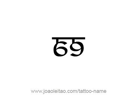 Sixty Nine-69 Number Tattoo Designs - Page 3 of 4 - Tattoos with Names