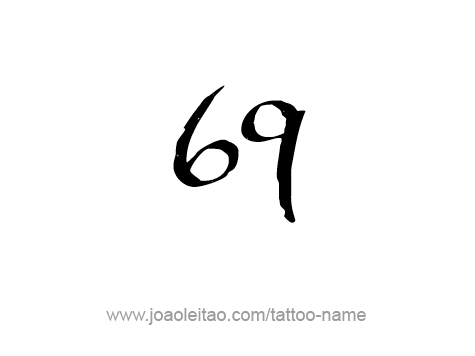 Tattoo Design Number Sixty Nine