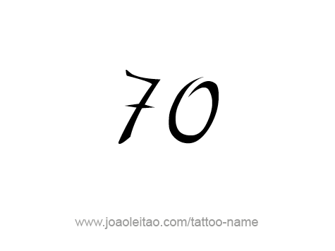 Tattoo Design Number Seventy