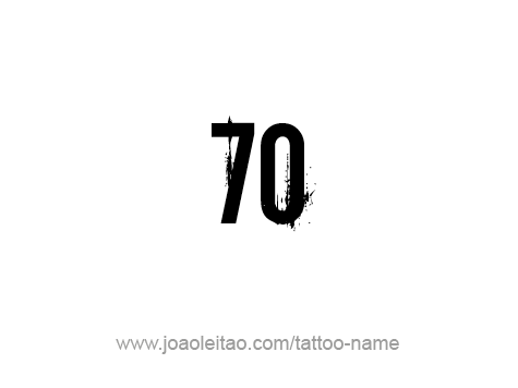 Tattoo Design Number Seventy