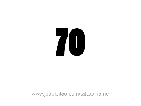 Tattoo Design Number Seventy