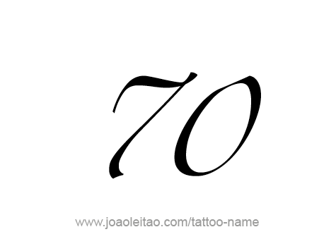 Tattoo Design Number Seventy