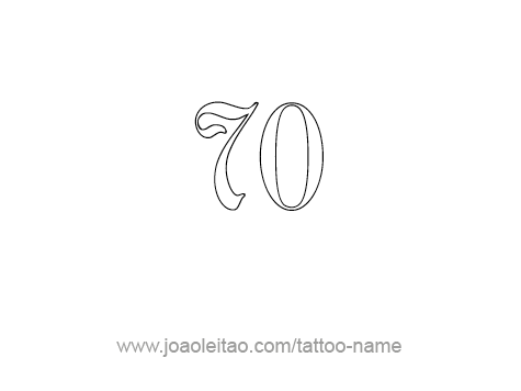 Tattoo Design Number Seventy