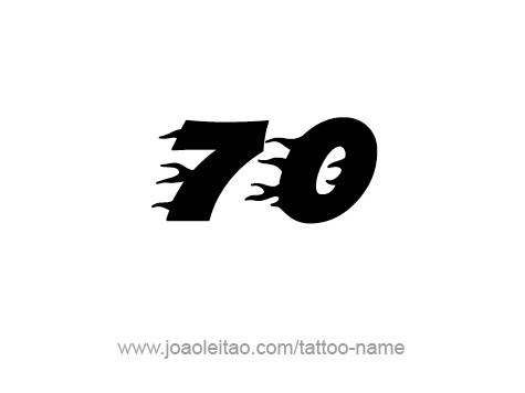 Tattoo Design Number Seventy