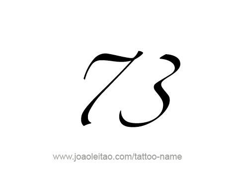 Tattoo Design Number Seventy Three