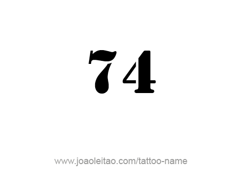 Tattoo Design Number Seventy Four