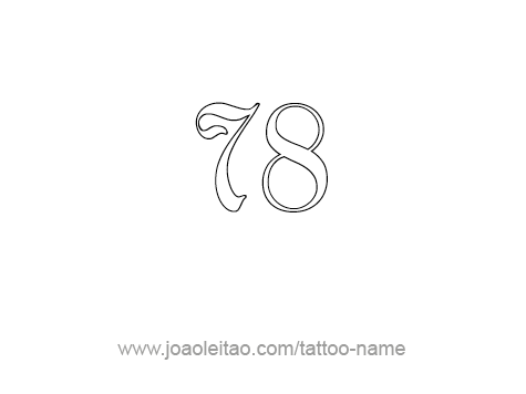 Tattoo Design Number Seventy Eight