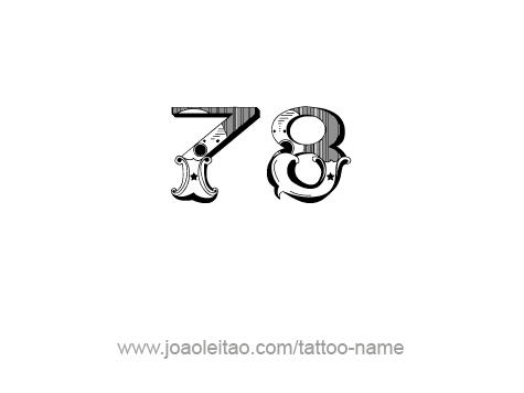 Tattoo Design Number Seventy Eight