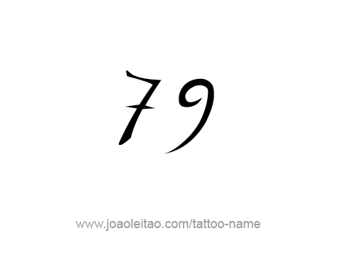 Tattoo Design Number Seventy Nine