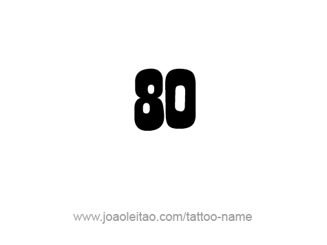 Tattoo Design Number Eighty