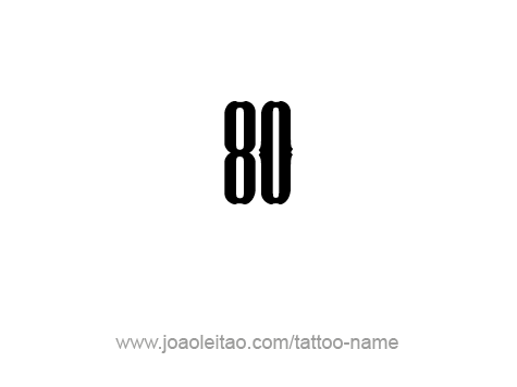 Tattoo Design Number Eighty