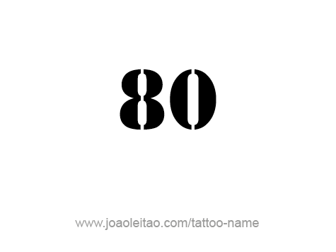 Tattoo Design Number Eighty