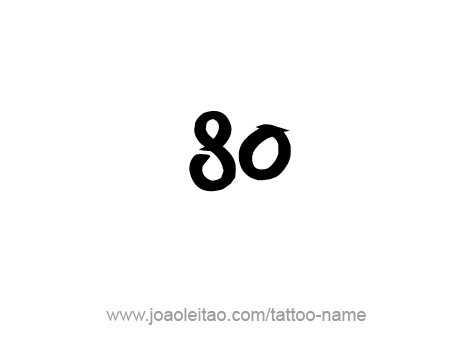 Tattoo Design Number Eighty