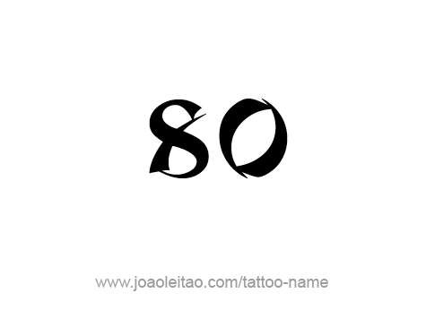 Tattoo Design Number Eighty