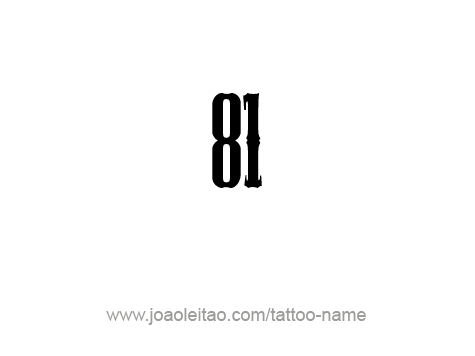 Tattoo Design Number Eighty One